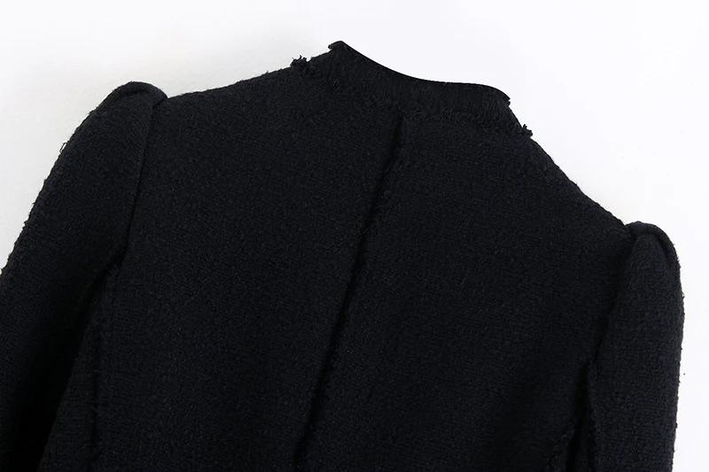 GCAROL женский однотонный блейзер пальто двубортный костюм куртки открытая стежка Осень Зима OL Офисная Женская короткая элегантная верхняя одежда