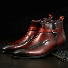 Mens Genuine Cow Leather Zipper Boots Fashionable Square Toe Formal Shoes Boots Elegant Grooms Wedding Party Wear Shoe Mens Genuine Cow Leather Zipper Boots Fashionable Square Toe Formal Shoes Boots Elegant Grooms Wedding Party Wear Shoe