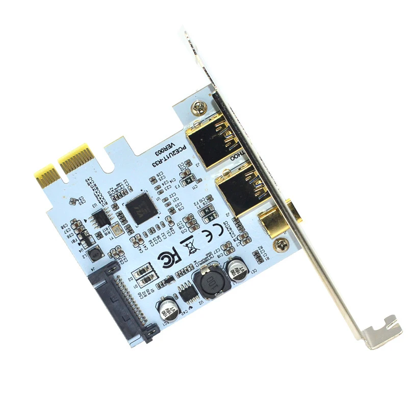 Cartão da Expansão de Usb c Pcie Pci-e Express 1x a Portas Usb-a & Tipo-c Usb 3.1 5gbps Desktop Case do pc Adicionar no Cubo do Cartão Cartões para acréscimos - Imagem 5