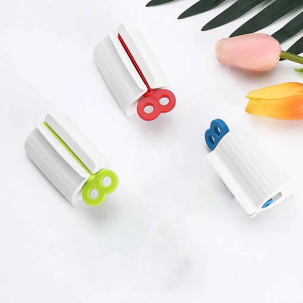 Toothpaste Dispenser Tube Squeezer Tooth Paste Squeezer Facial Cleanser Press Rolling Holder Bathroom Accessories for Kids 3
