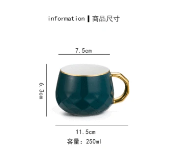 

Japanese Reusable Tea Cup Set Bone China Creative Red Tea Cup With Handle Saucer Porcelain Taza Madera Home Drinkware OO50BD