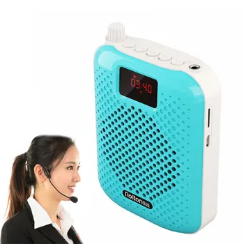 

Voice Amplifier Practical Bluetooth Loudspeaker Wired Auto Pairing Easy Operate Portable USB Charging Guide Teaching Microphone