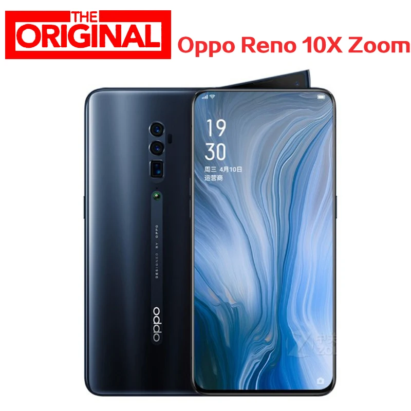 Оригинальный Новый OPPO Reno 10x zoom 6 &quotполноэкранный мобильный телефон Snapdragon 855 2340X1080 8