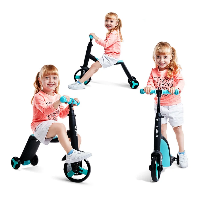 

Nadle Children Scooter Tricycle Baby 3 In 1 Balance Bike Ride On Toys folding travel,Suitable for children over 3 years old