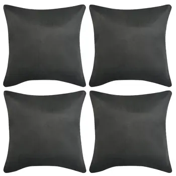 

Vidaxl pillow covers 4 PCs 80x80 cm polyester suede look anthracite