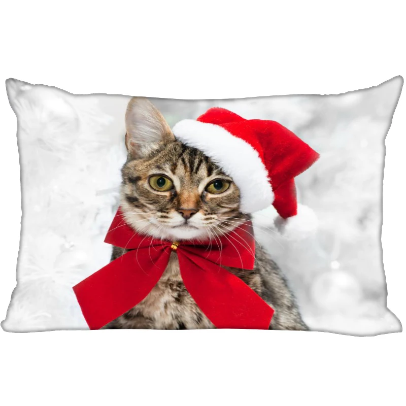 

Hot Sale Custom Pillow Slips Christmas Cat Rectangle Pillow Covers Bedding Comfortable Cushion/High Quality Pillow Cases