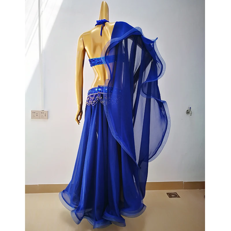 blue belly dance costume (3)