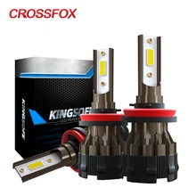 CROSSFOX автомобиля огни лампады H4 alta y baja светодиодный лампы H7 6000K H8 H9 H11 9006 HB4 HB3 9005 светодиодный H1 12V лампа в головную фару 8000LM свет