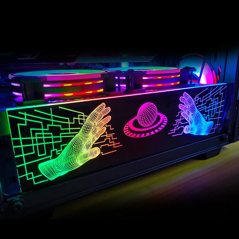 PC Case Panel RGB LED Light Board Backplate Chassis Decoration Modding For PC Decoration Light Board DJA88 gaming mouse for large hands Mice