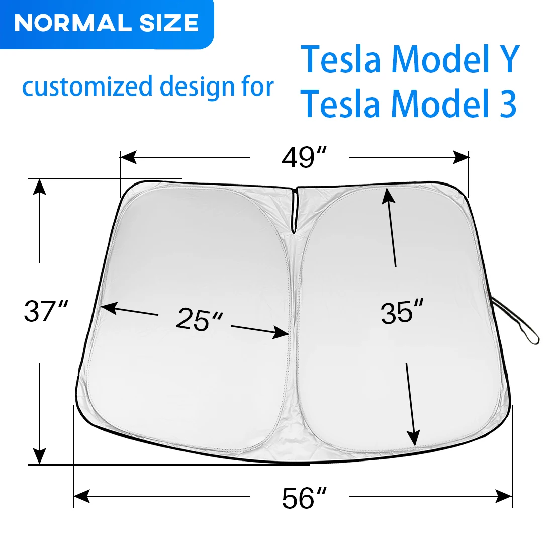 Car Windshield Sun Shade Covers Visors Auto Front Window Sunscreen Parasol Coche For Tesla Model 3 Y Sunshade Accessories New