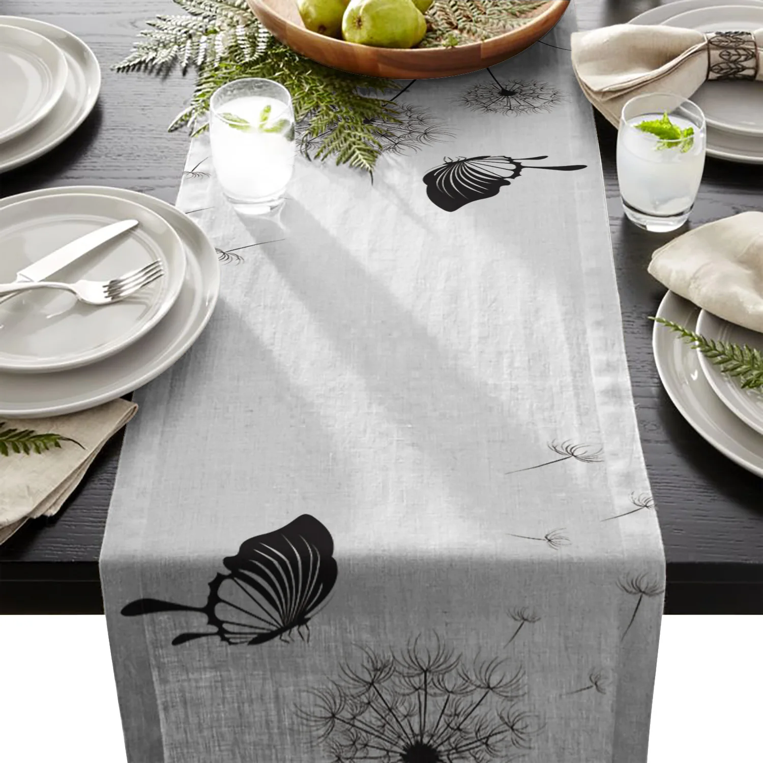 Настольная дорожка с рисунком одуванчика рождественские украшения для дома