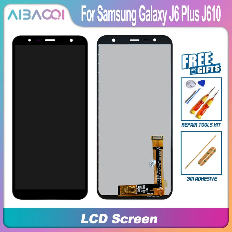 Дисплей сенсорный AiBaoQi 6 0 дюйма 1280x720 для Samsung Galaxy J6 Plus J610 | Мобильные телефоны и