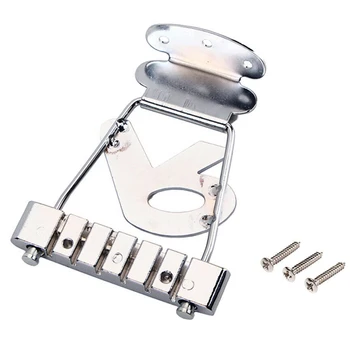 

Folk Bass R Trapeze Jazz Replacement Bridge Wired Frame Accessories Guitar Tailpiece Electric Zinc Alloy Acoustic 6 String