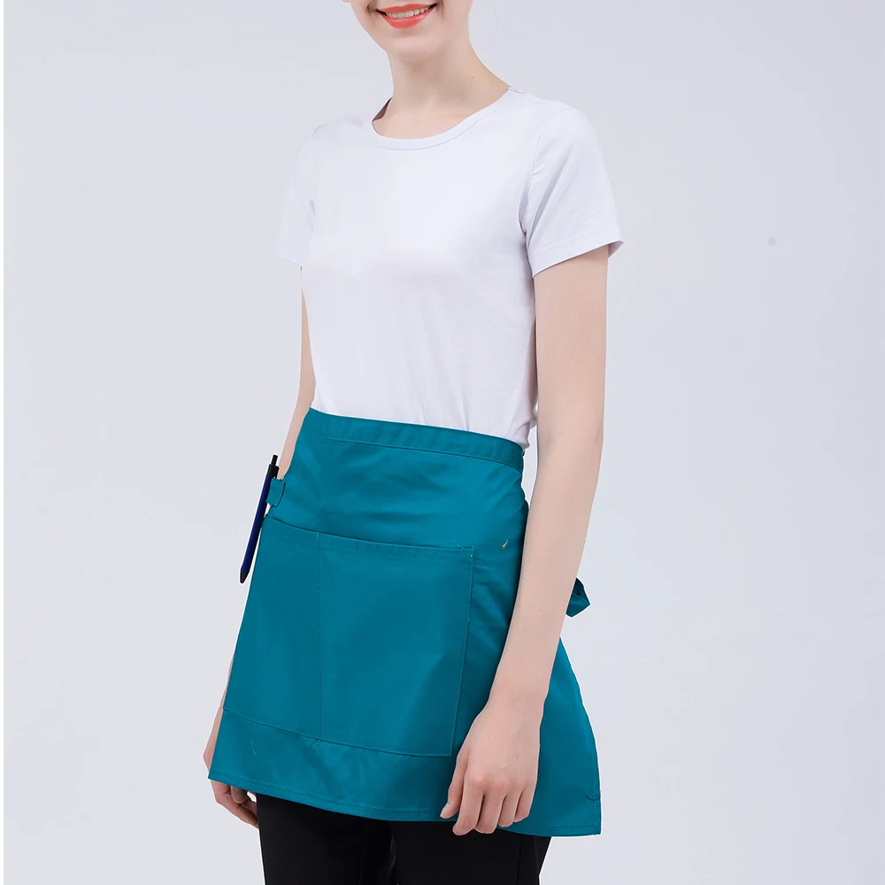 unisex Ресторан pinafore Регулируемый полудлина женский передник для взрослых отель шеф-повара кухонный фартук для приготовления пищи Бар Кухня работа Короткий Передник - Цвет: unisex