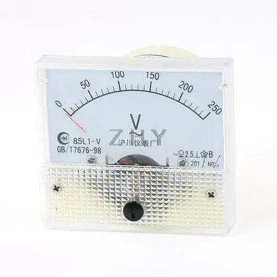 

Class 2.5 AC 0-250V Analog Voltage Voltmeter Panel Meter 85L1-V