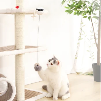 

New Electronic Motion Cat Toy Interactive Cat Teaser Toy Yo-Yo Lifting Ball Electric Flutter Rotating Interactive Puzzle Pet Toy