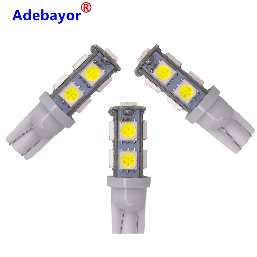 800x Высокое качество T10 9 SMD 5050 W5W 194 501 светодиодный Автомобильный авто зазор Внутренние огни Клин инструменты для дверцы боковые лампы DC 12V