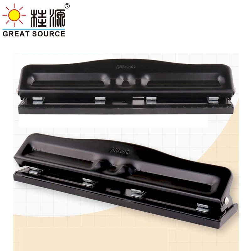 

Manual Metal Puncher 4 Holes 6mm Round Document Puncher Adjust Hole Distance( 4 Holes)