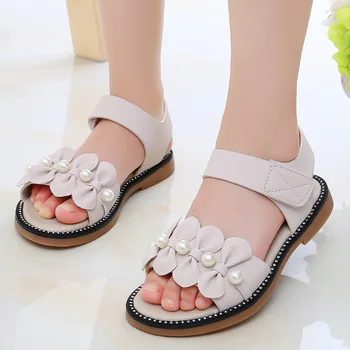 

2020 Korean New Childrens Sandals Little Girl Princess Soft Sole Water Drill Breathable And Comfortable Childrens Shoes