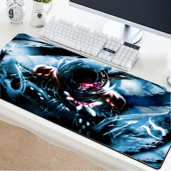 

Yuzuoan cool anime mouse pad oversized non-slip keyboard and mouse pad, wrapping anime surrounding table mat can be customized