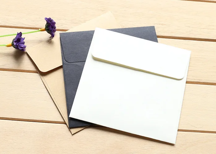  100PCS/lot Kraft Envelopes Square envelope card bank card membership card envelope Wedding Party In - 4.00049E+12