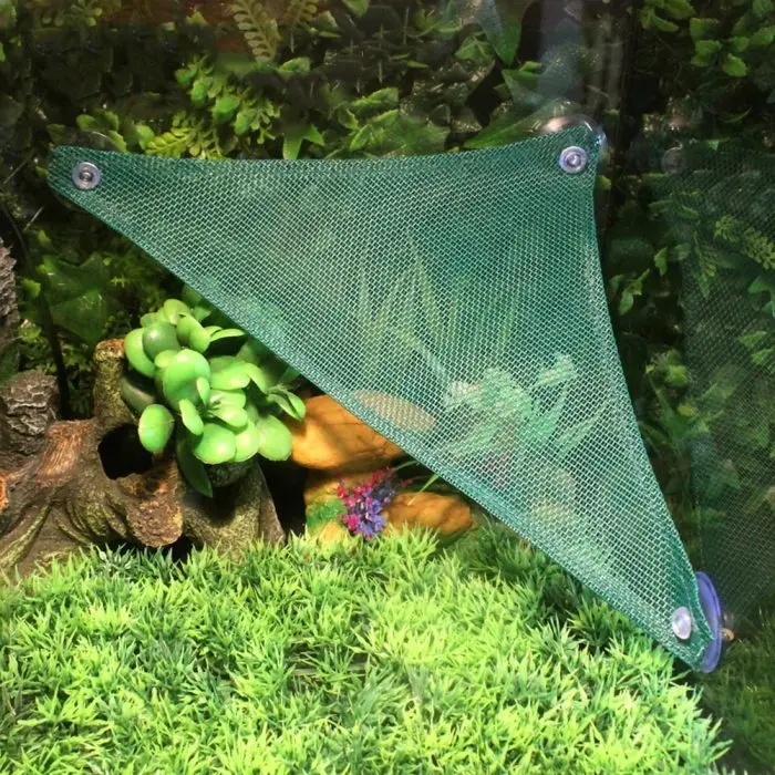 Breathable Mesh Reptile Hammock Lounger for Small Bearded Dragons Lizards Snakes E2S