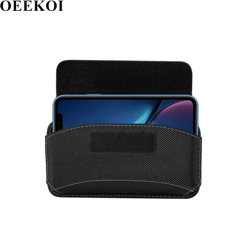 

OEEKOI Universal Durable Oxford Cloth Belt Clip Pouch Case for Asus ZenFone 6 ZS630KL ZC600KL ZC600KL ZC600KL