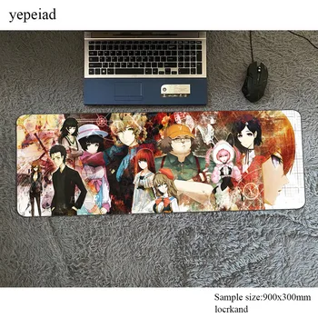 

steins gate mouse pad present mousepads 900x300x2mm best gaming mousepad gamer Custom large personalized mouse pads keyboard pad