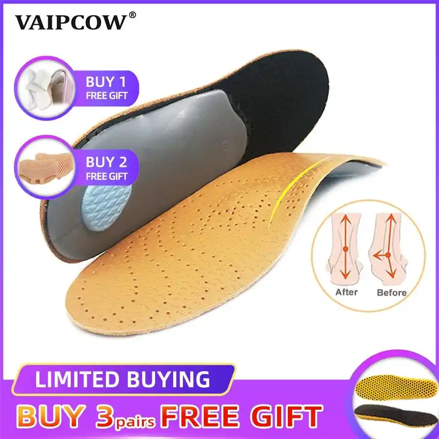 Silicone gel Arch Support Pads Orthopedic Insoles Flat Foot Care