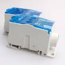 Din-рейка клеммные блоки один в несколько вне распределительный блок питания коробка
