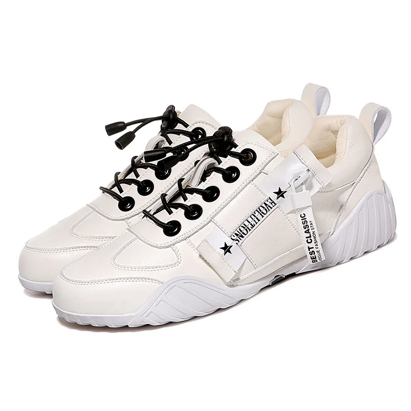 

Shoes Woman Spring New Sports Leisure Shoes Comfortable Round Toe Flat Shoes White Shoes Women 2-51
