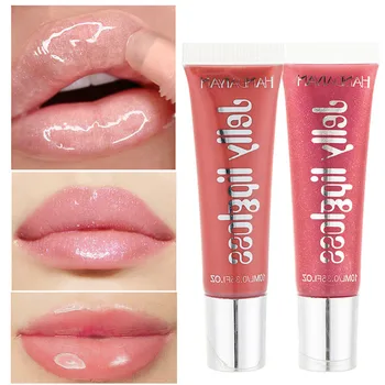 

Lip Plumper Gloss Glitter Liquid Lipstick Long Lasting Waterproof Moisturizing Candy Color Lip Gloss HANDAIYAN Makeup Lipgloss