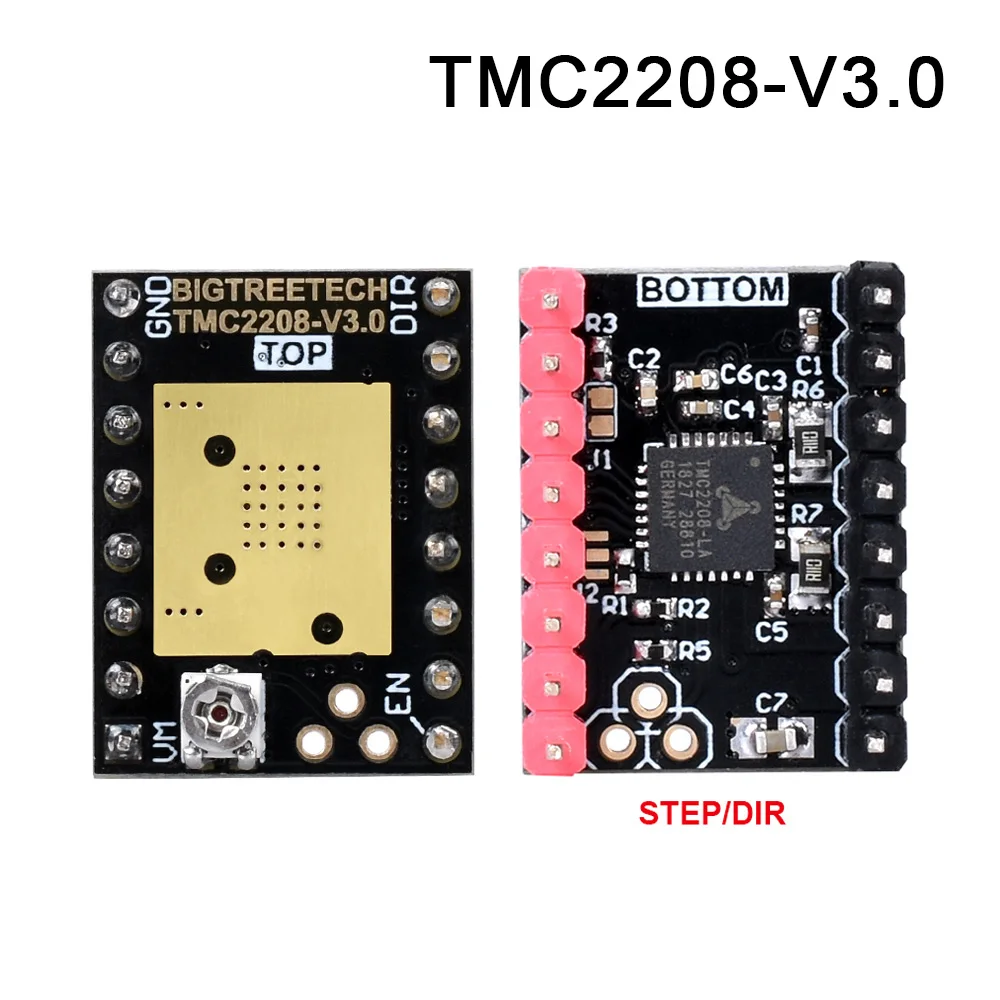 TMC22208 STEP BIGTREETECH TMC2209 UART TMC2208 шаговый двигатель драйвер Stepsticks Mute VS TMC2130 TMC2100 для SKR V1.3 Pro E3 DIP материнская плата - Цвет: TMC22208 STEP
