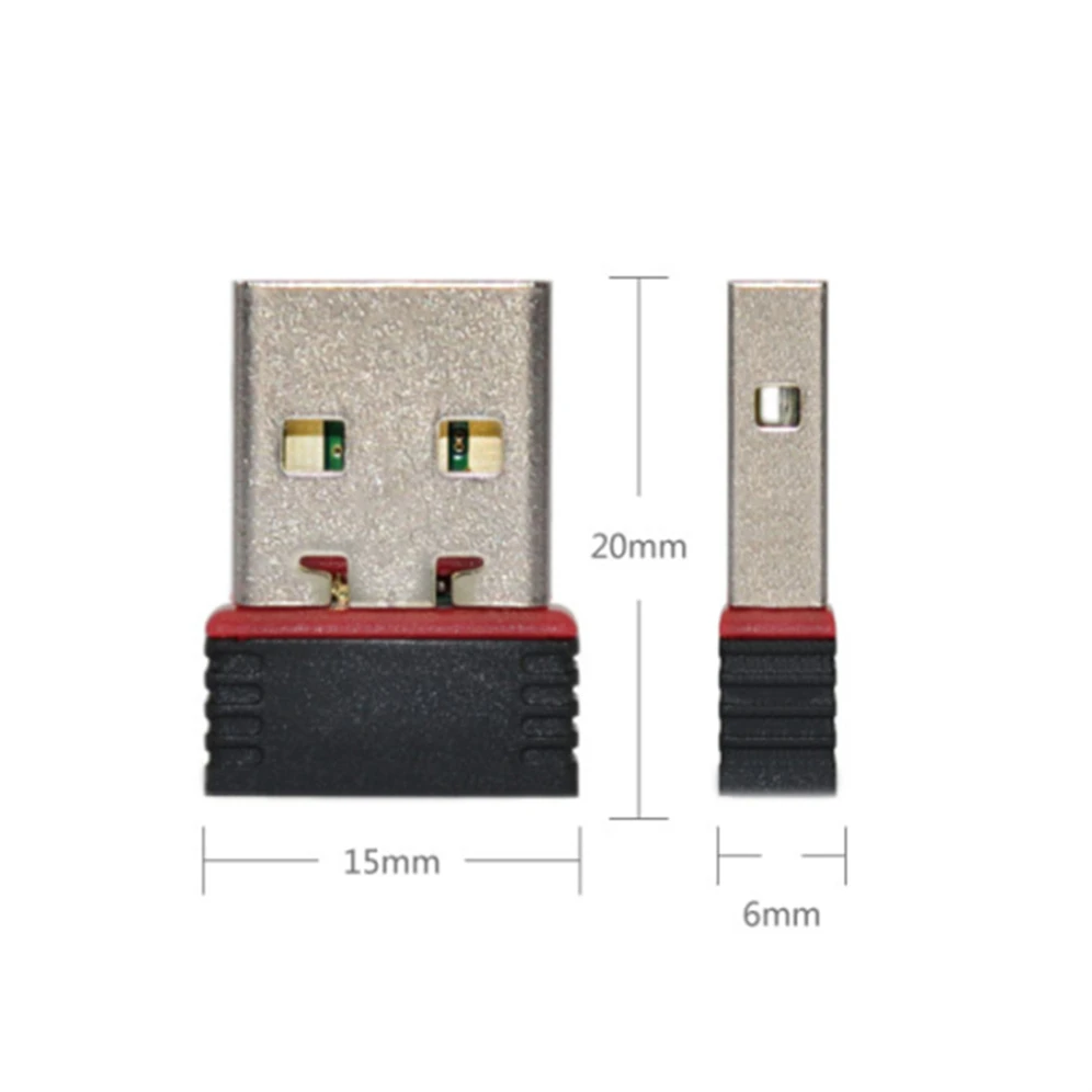 GRWIBEOU USB 와이파이 어댑터, 무선 리시버 동글, USB 네트워크 카드, 데스크탑 노트북 윈도우 7 8 10, 802.11n, 150Mbps, 300Mbps