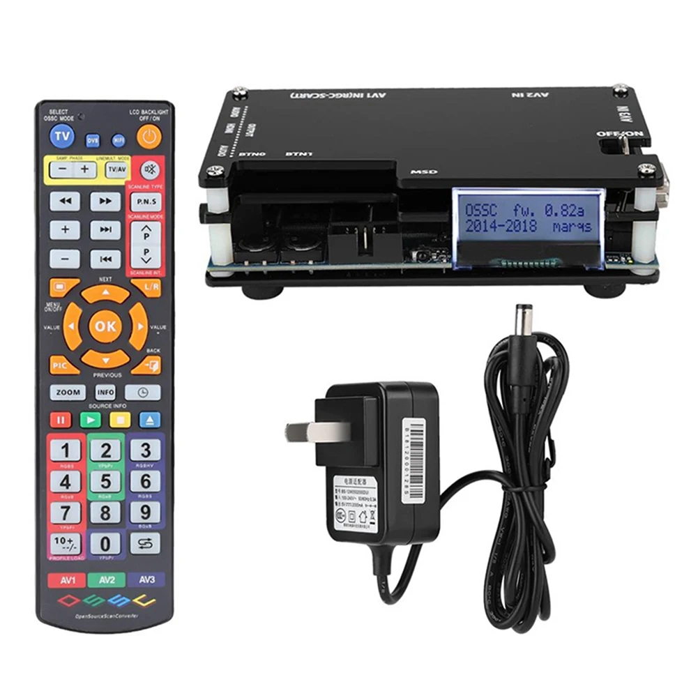OSSC HDMI-compatible Kit for Retro Game Consoles PS1 2 Xbox Sega Atari NintendoUS Plug Add EU Adapter