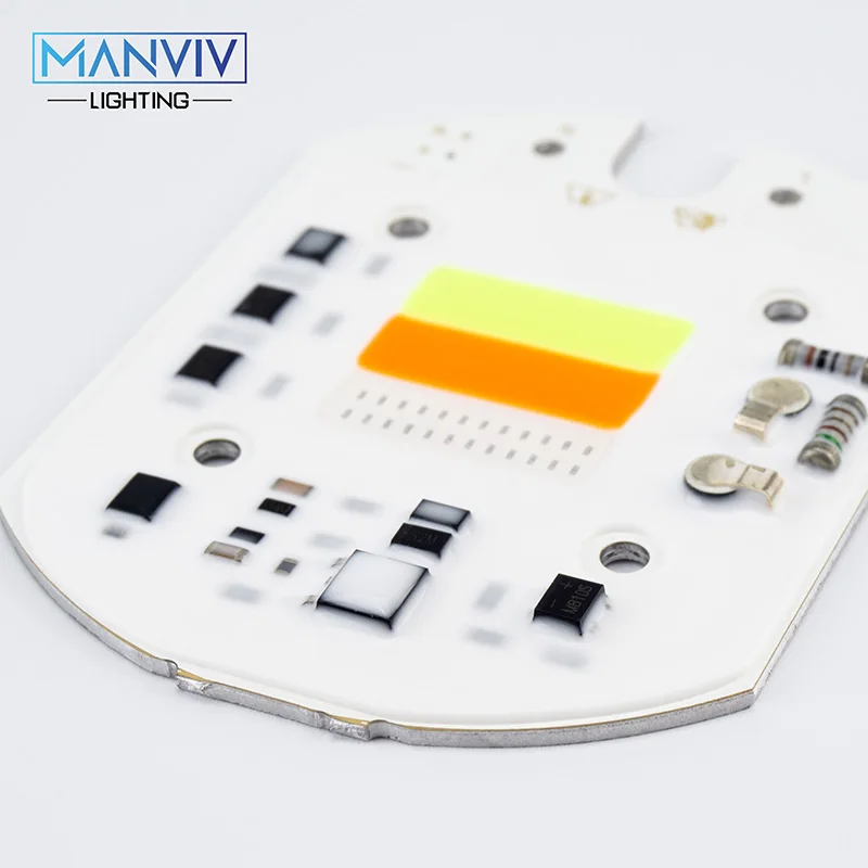 5 шт. светодиодный COB Чип RGB 30 Вт светодиодный лампочка ac220в вход Smart IC для Diy внутреннего освещения прожектор светильник Точечный светильник