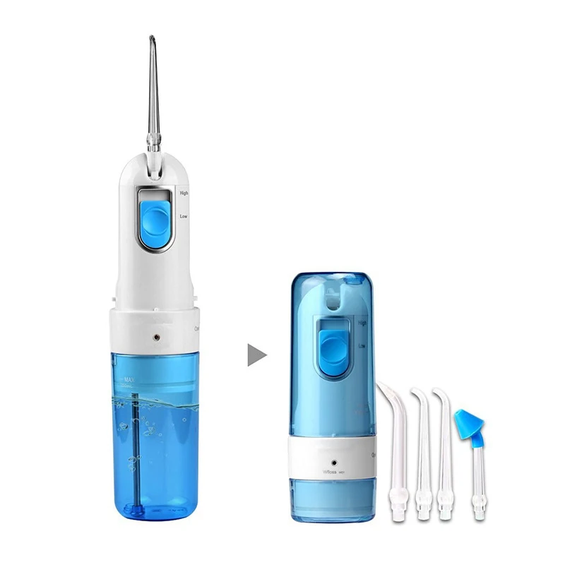 

Portable Oral Irrigator IPX7 Waterproof 5 Jet Tips Water Flosser Cordless Rechargeable for Home and Travel
