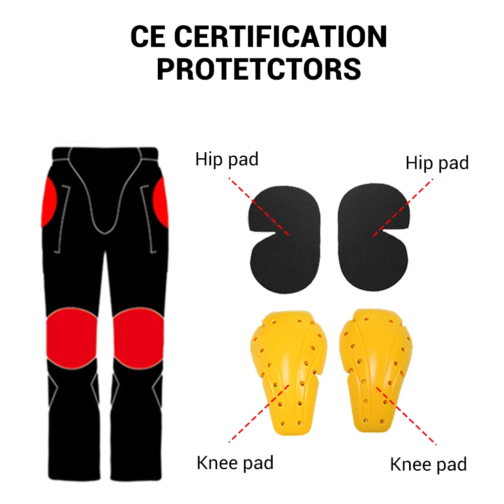 Motorcycle Pants Moto Protection Motocross Jeans Rodilleras Moto Jeans Men Motorcycle Motocross Pants Four Seasons Breathable