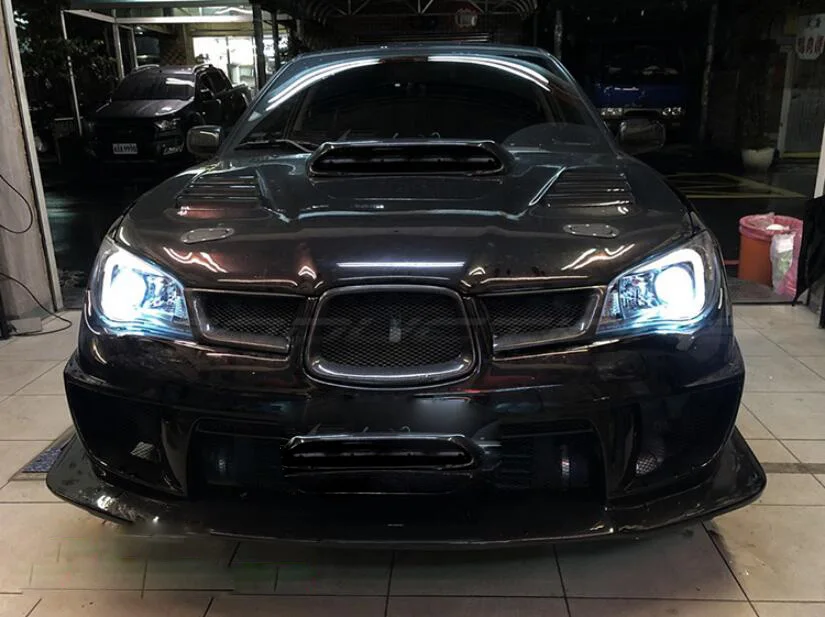Тайвань 2005~ 2008/2009~ 2012 автомобильный бупмер головной свет для Subaru WRX фары автомобильные аксессуары светодиодный DRL Противотуманные фары для Subaru WRX фары