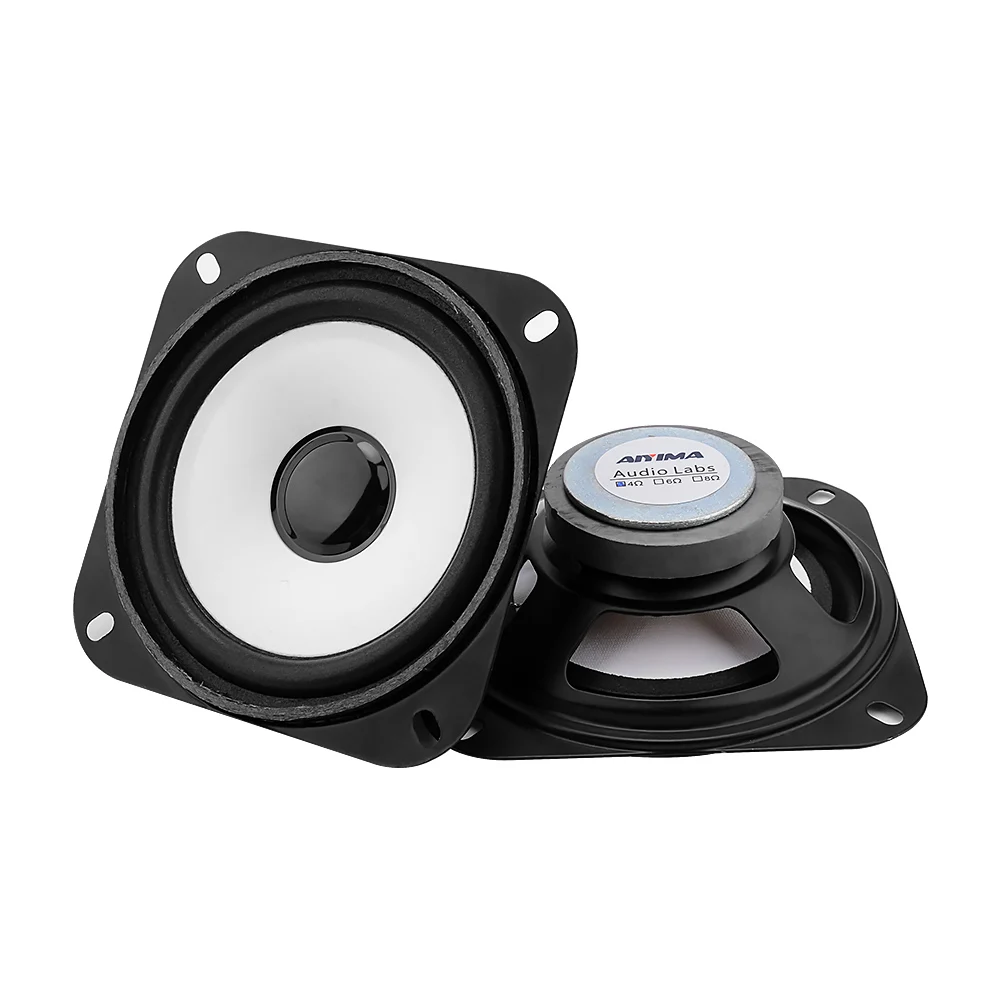 AIYIMA 2Pcs 4Inch Audio Bass Speaker 
