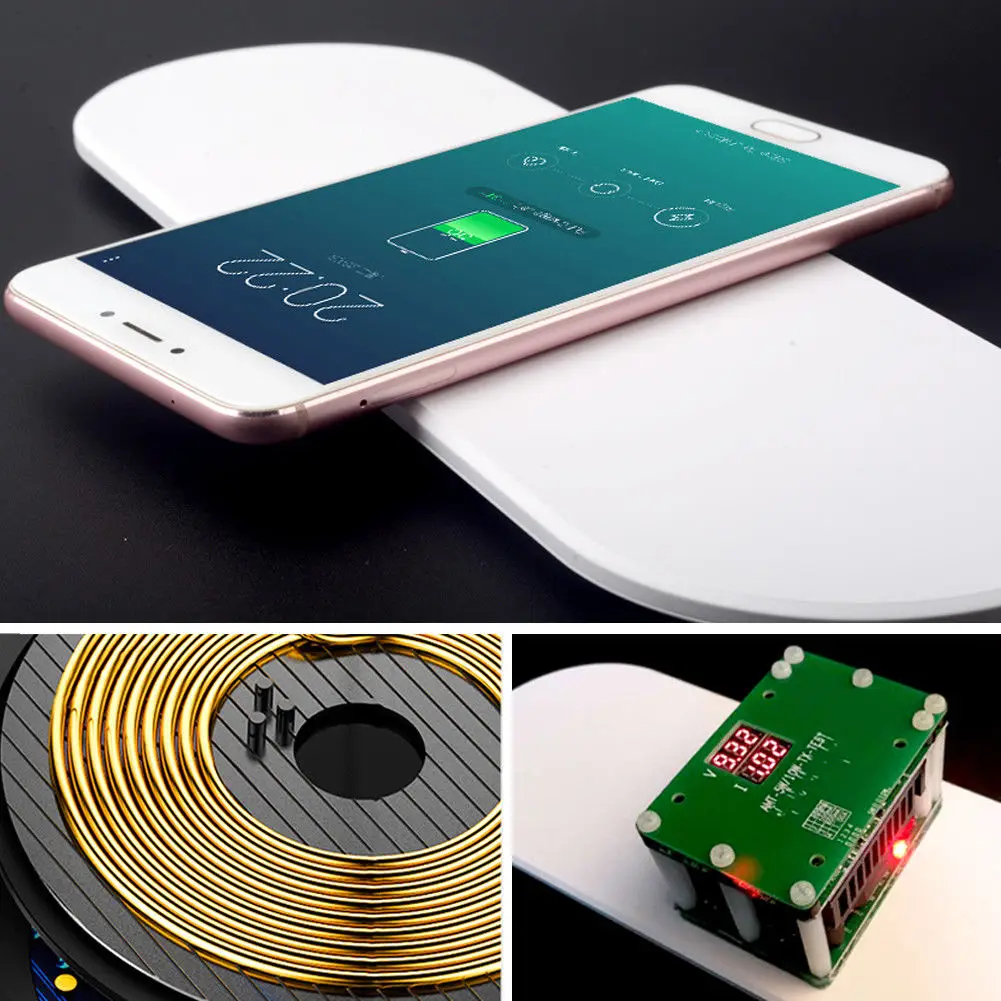 3in1 Беспроводной быстро Зарядное устройство Pad для iPhone X/8/8 Plus samsung