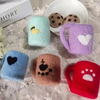 DIY Baby Wool Felt Milk Bottle+Cookies Decorations Newborn Photography Props Infant Photo Shooting Accessories Home Party Orname 4