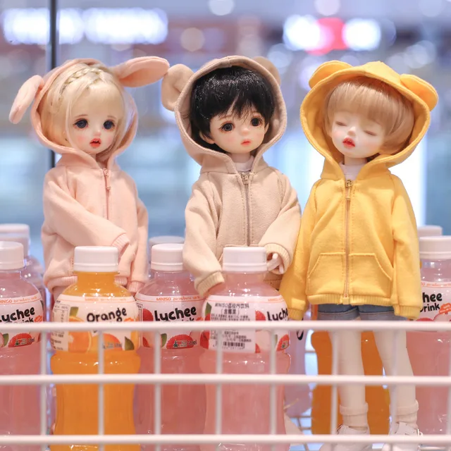 30cm doll clothes cute hoodie jacket or denim shorts pants for Blyth SD DD yosd Azone OB23 OB24 1/6bjd doll clothes accessories 2