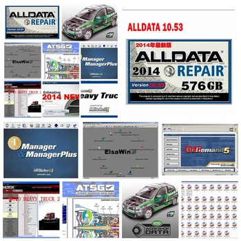 

2020 Hot Auto Repair Alldata Software V10.53 mitchell on demand 5 software 2015 atsg Vivid workshop usb 1tb hard hdd all data