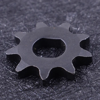 

DWCX Black Durable Electric Scooter 9 Tooth 6mm Pitch Chain Sprocket Fit for Oval 8mm Shaft Motor Spindle