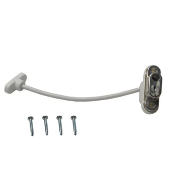 

Window White Catch Wire Home Stainless Protective Security Lockable Room Child Safety Door Restrictor