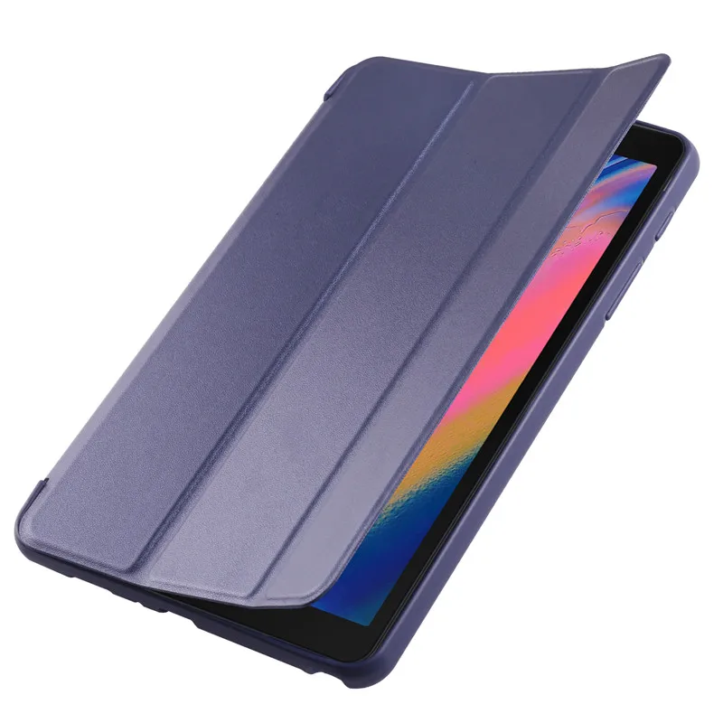 Мягкий чехол из ТПУ для Samsung Galaxy Tab A 8,0 SM-P200 чехол ультратонкая подставка чехол для Galaxy Tab A SM-P200 SM-P205 чехол funda - Цвет: blue