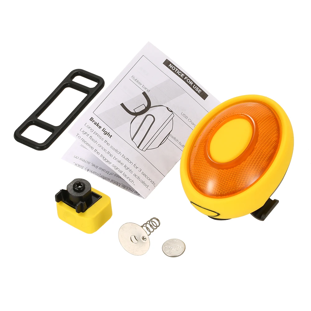 

Bicycle Bike Brake Tail Light USB Rechargeable Smart Rear Safety Warning Bike Lights LED Rearlight for Night Rider