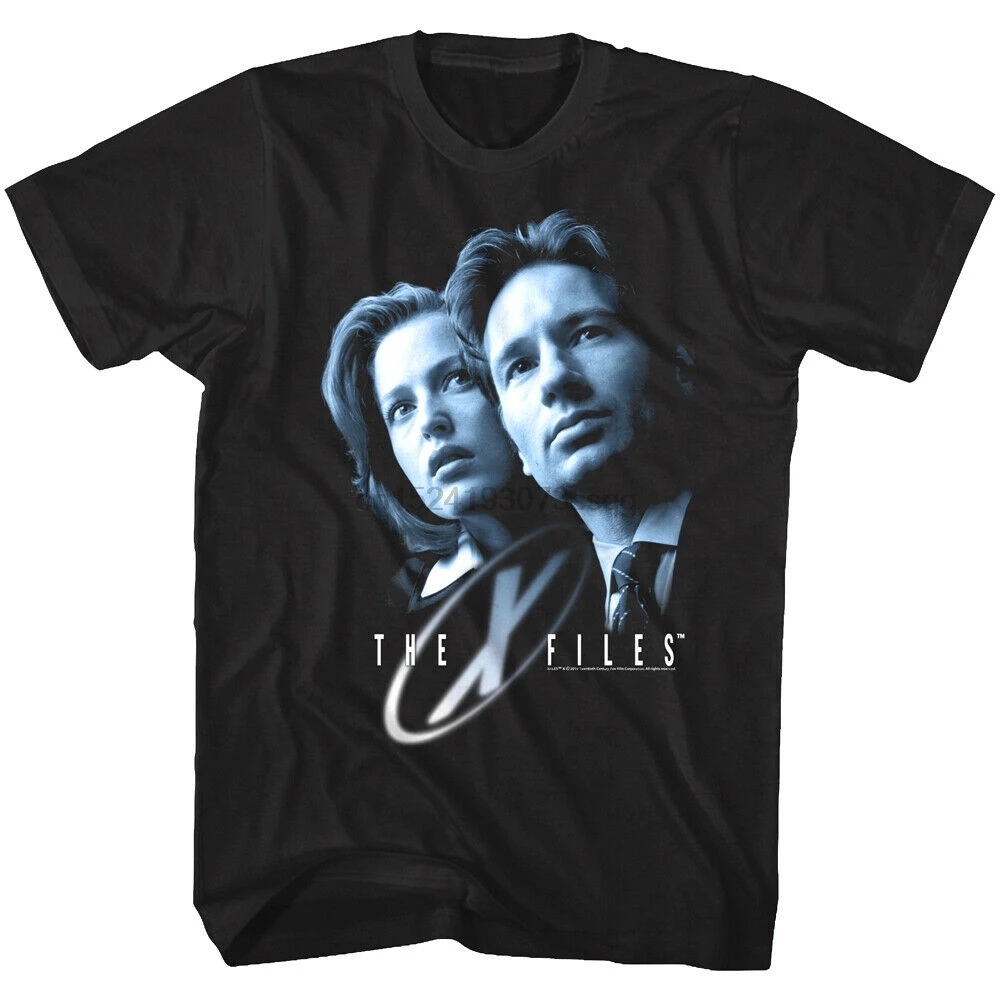 OFFICIAL X Files Logo Mulder Scully Mens T Shirt FBI Special Agents TV drama |