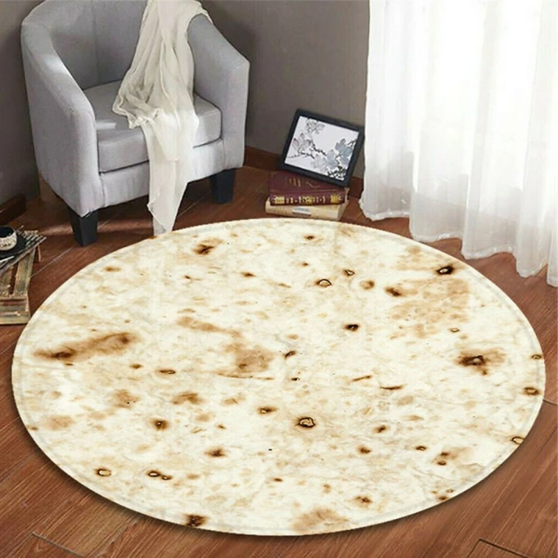 Забавное одеяло мексиканская блинница Tortilla мягкое удобное пляжное для
